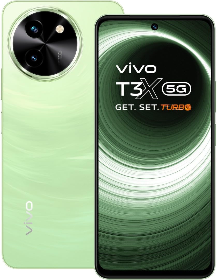Vivo T3x 5G (Celestial Green, 6GB RAM+ 128GB Storage) Snapdragon 6 Gen1 Processor | LED Display | Dual SIM | 6000mAh Battery (B0DB2C4246) Amazon Price History, Amazon Price Tracker