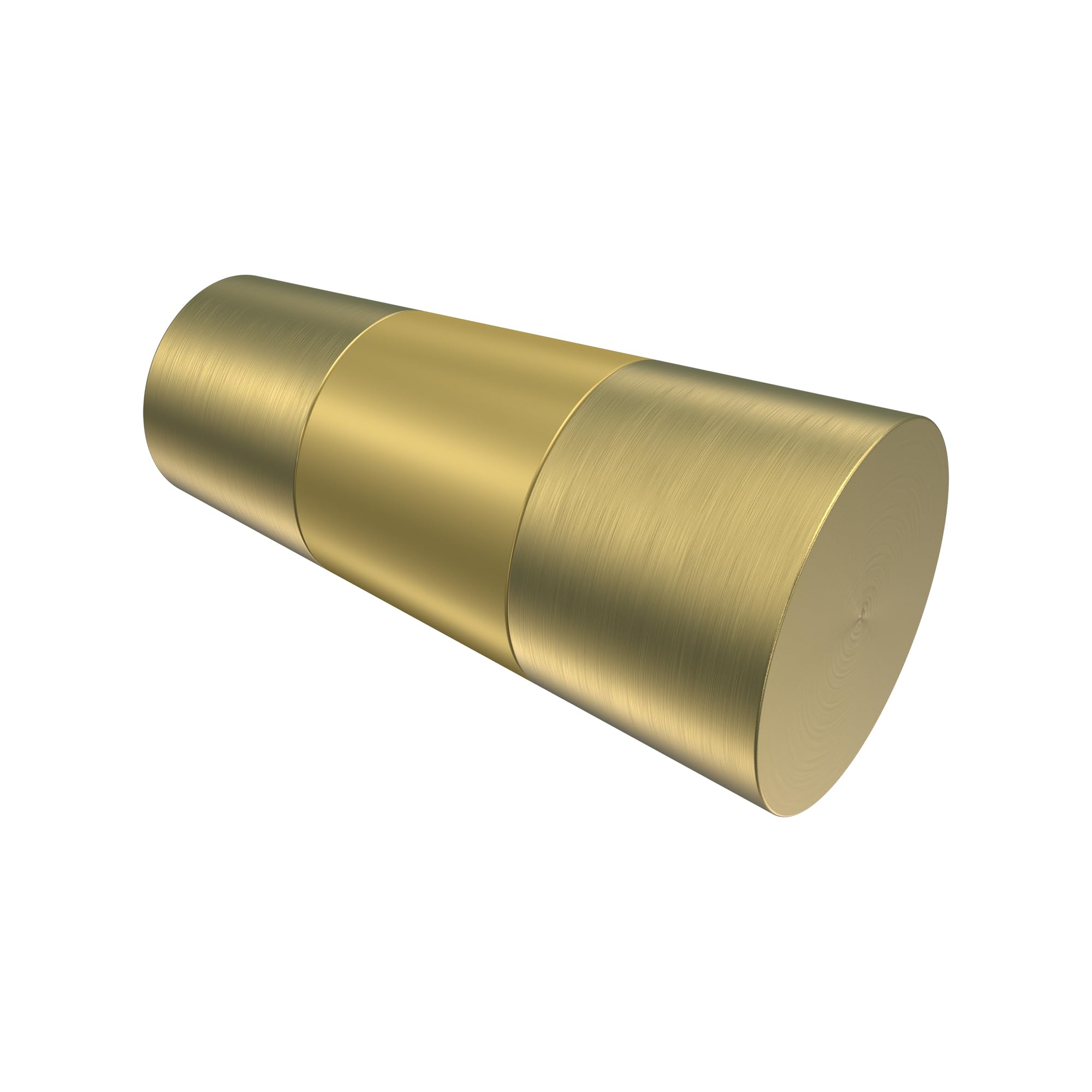 INTERDECO Innenlaufstange 20 mm Edelstahl-Optik/Messing-Optik 160 cm