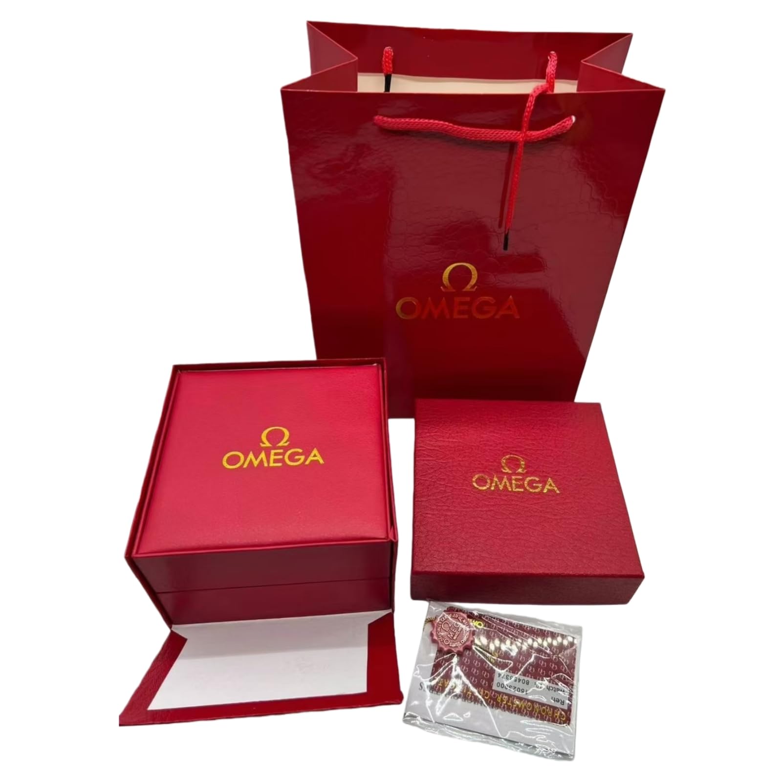 Clásico Estilo Reloj Exhibición Estuche Única Rejilla Rojo Almacenamiento Caja Extraíble Cojín Protección Soporte para Omega