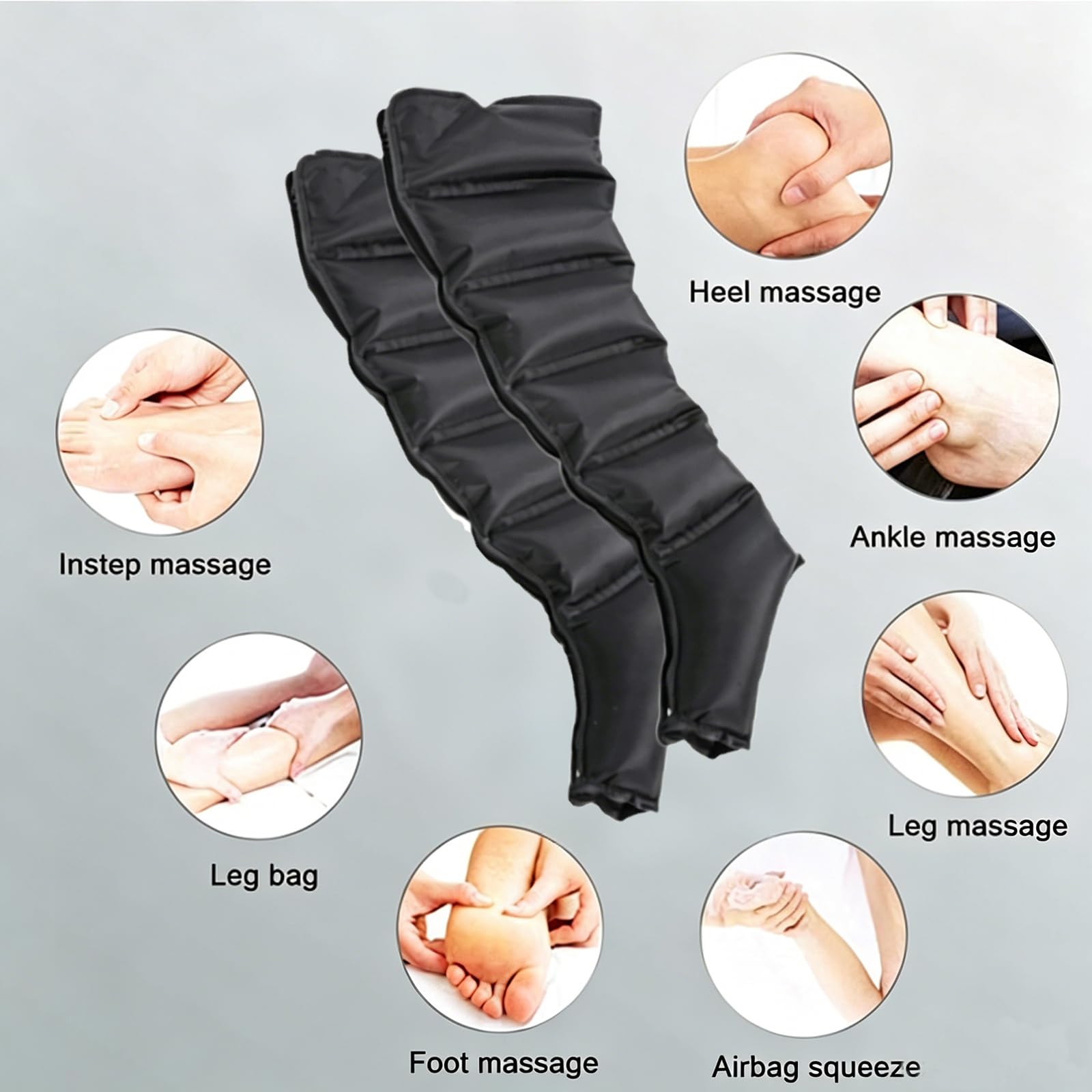 Pressoterapia per Casa, Massaggiatore Gambe Linfodrenante Elettrico Timer Regolabile, Circolazione Sollievo Dolore Gambe Pesanti Gonfiore Lipedema Trattamento e Recupero Uso Domestic