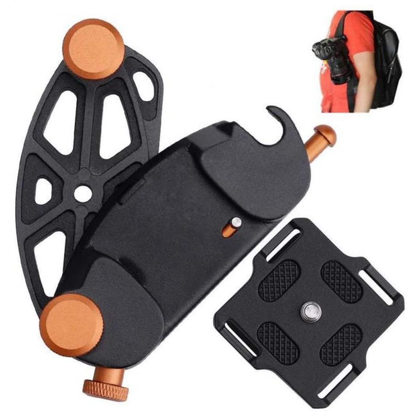Cinghia Della Fotocamera 1pc fotocamera cintura cintura clip in metallo zaino con cinturino for cinghie for cinghie for cinture for mens clip in vita fibbia for SLR Morsetto for fotocamera. Tracolla p