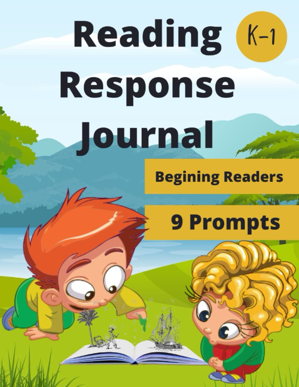 Reading Response Journal for Beginning Readers - 9 Different Prompts for Kindergarten and First Graders to Build on Comprehension Skills and to Record Reading Time