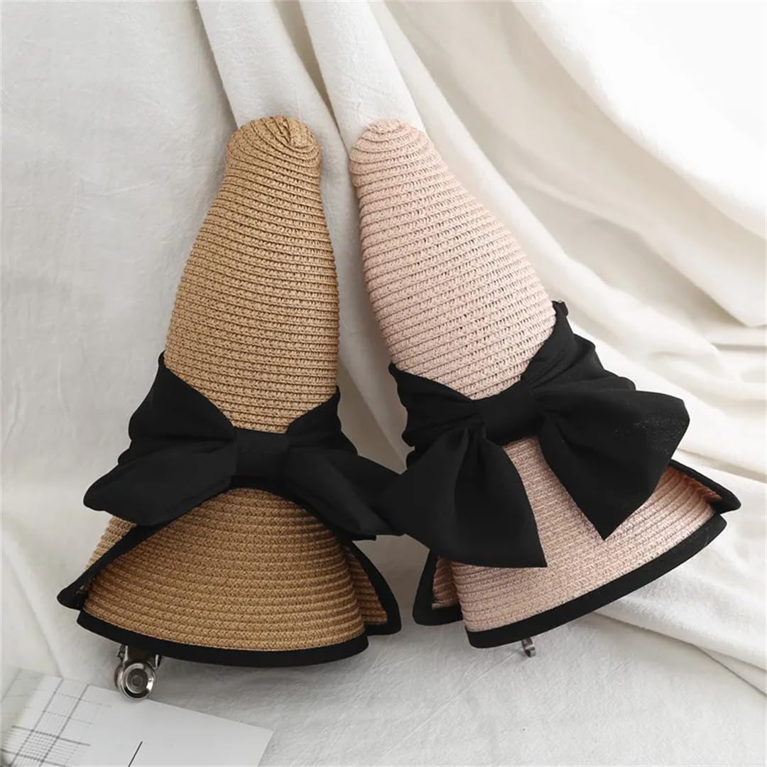 Yeuyyben Cappello da spiaggia da donna Panama Cappello estivo da donna moda estivo cappello di paglia cappelli da sole Fedoras