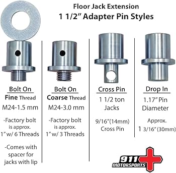 Amazon.com: Round Saddle - Long Floor Jack Extension - Cross pin
