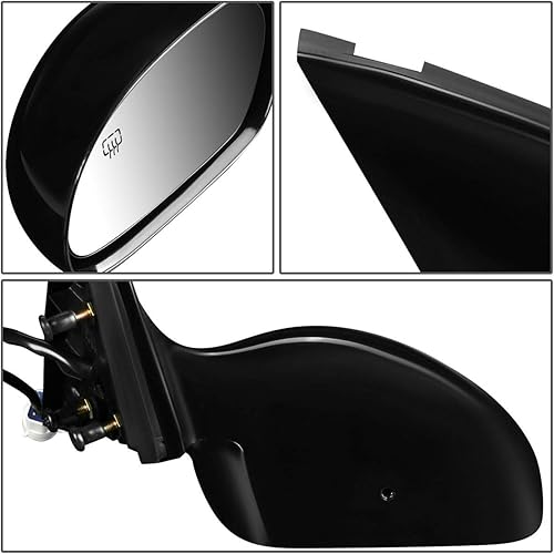 Miniatura 4 de DNA Motoring OEM-MR-FO1321144 Estilo de fábrica Powered+Heated Espejo de puerta de vista lateral derecha, negro