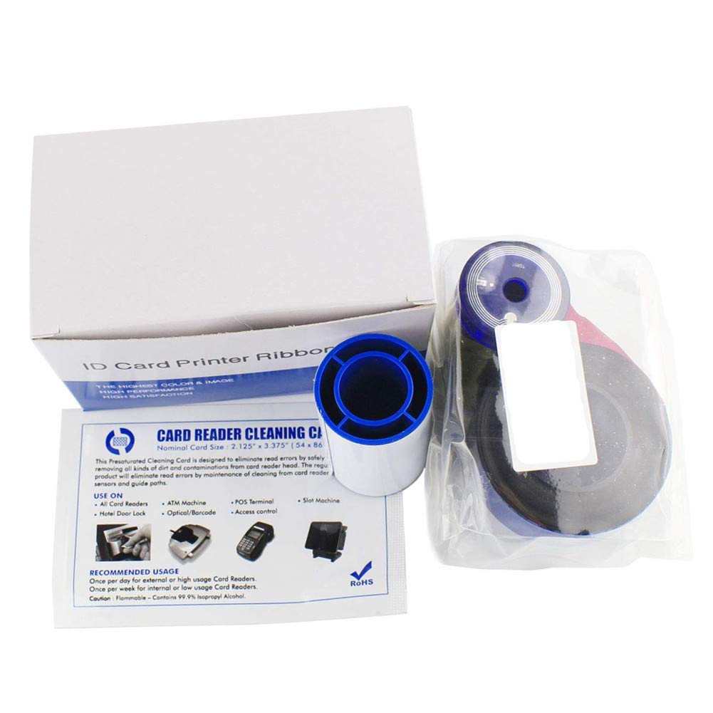 Compatible 535000-003 YMCKT Kit de cinta de color para impresora de tarjetas Datacard CP40/CP40 PLUS CP60/CP60 PLUS CP80/CP80 PLUS 500 impresiones