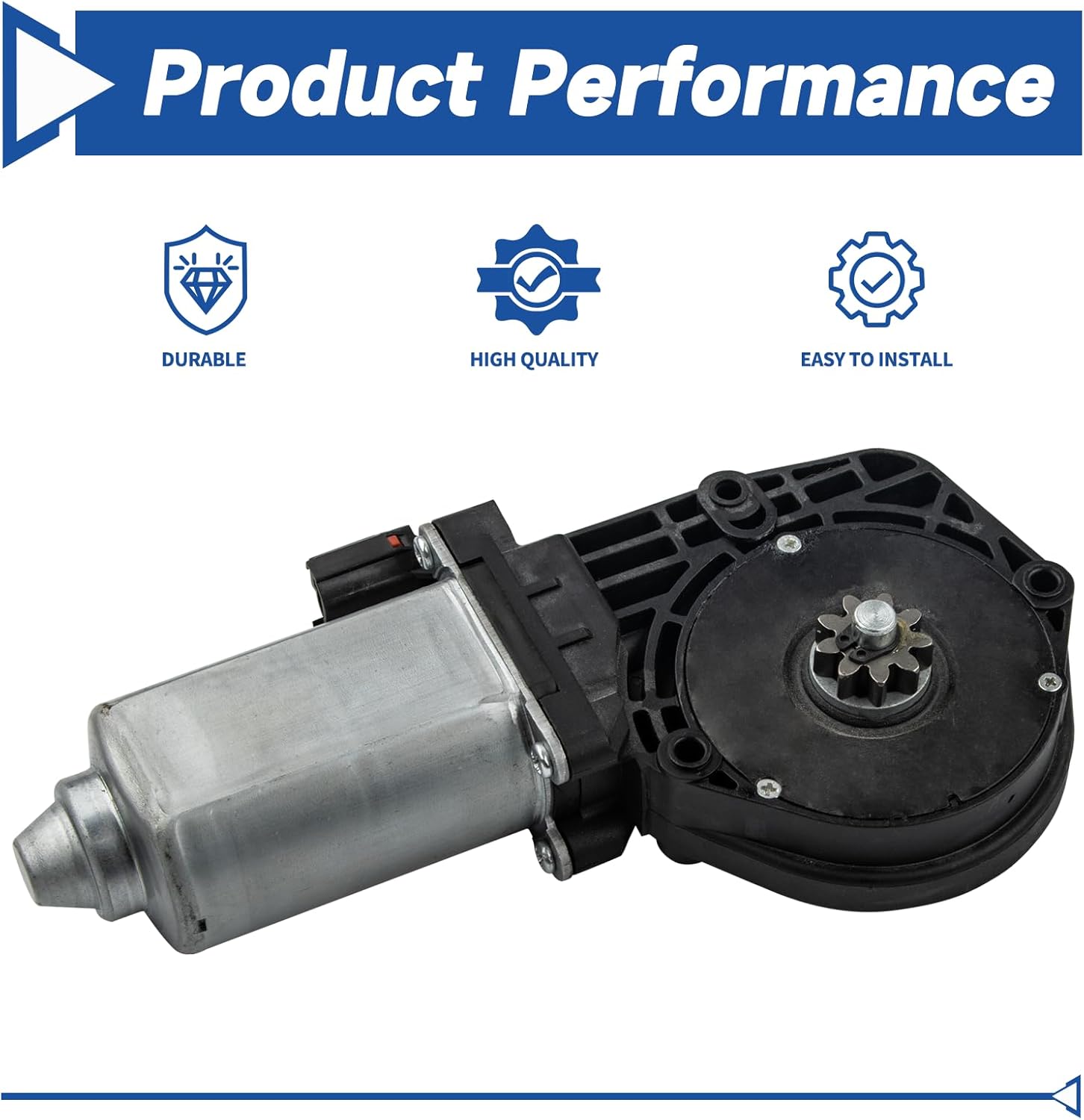 Obaee Window Lift Motor Front Right Passenger Side Compatible with 1997-2004 Ford F-150, 1997-1999 Ford F-250, 1997-2002 Ford Expedition, 1998-2002 Lincoln Navigator, Replace F65Z1523394-AB, 742-273