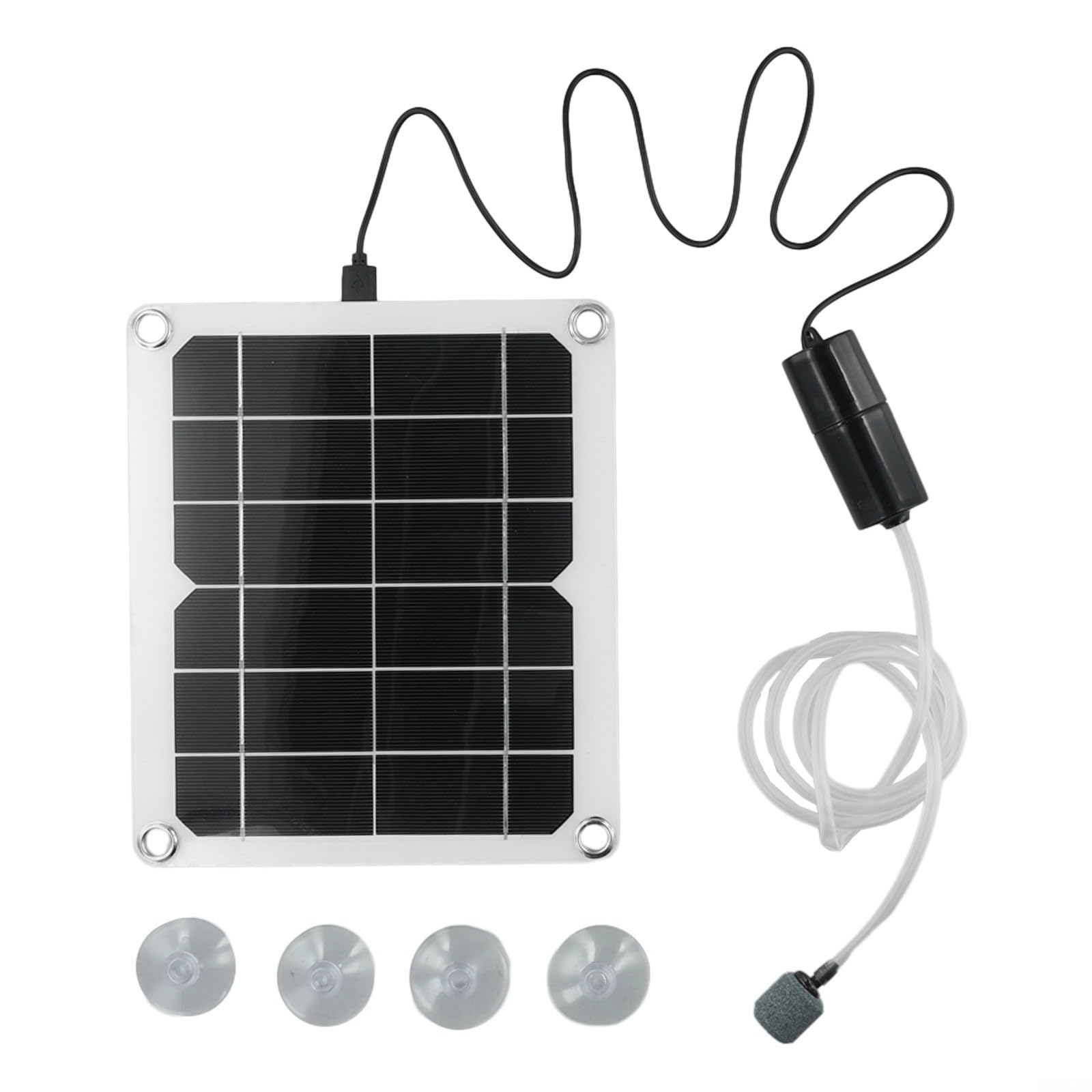 Silenzioso aeratore solare per laghetto con pannello da 20 W per la manutenzione di pesci all'aperto per stagni