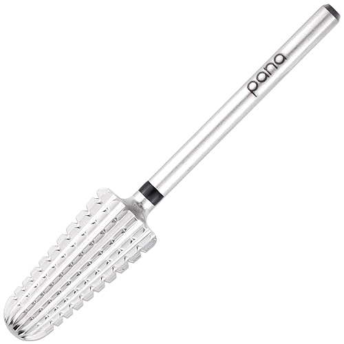 Miniatura 3 de PANA - Broca volcanita de carburo para uñas, de dos vías para zurdos y diestros  Rápida extracción del acrílico o gel duro  vástago de 332 pulgadas