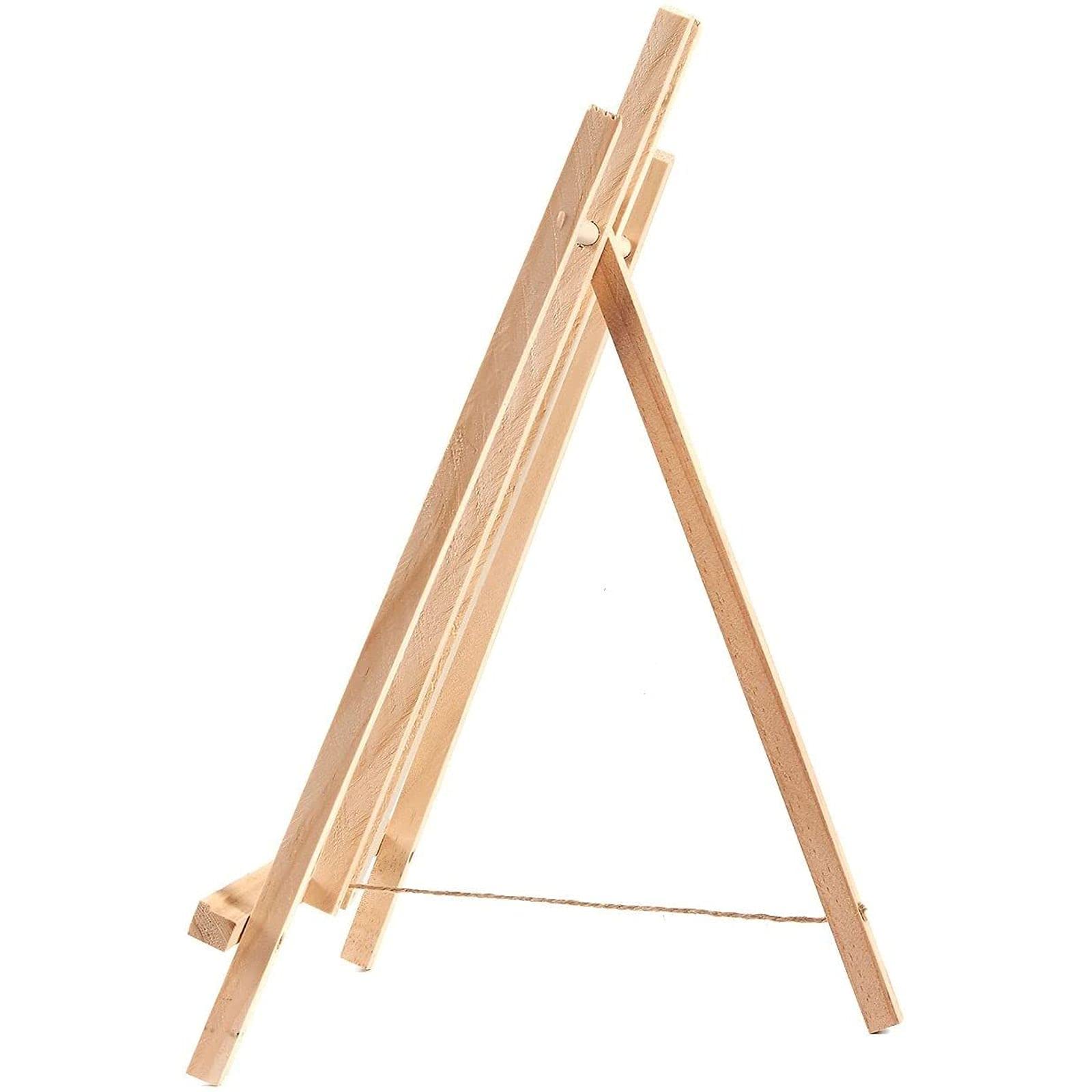 Buy 12 x 9 inch Wooden Tabletop Easel for Painting, Art Canvas, Kids