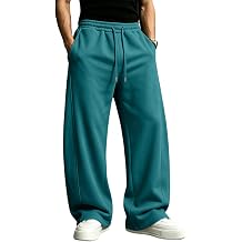 Baggy Sweats Men Baggy Comfort Drawstring Waist Jogging Slacks with Pockets Outdoor Workout