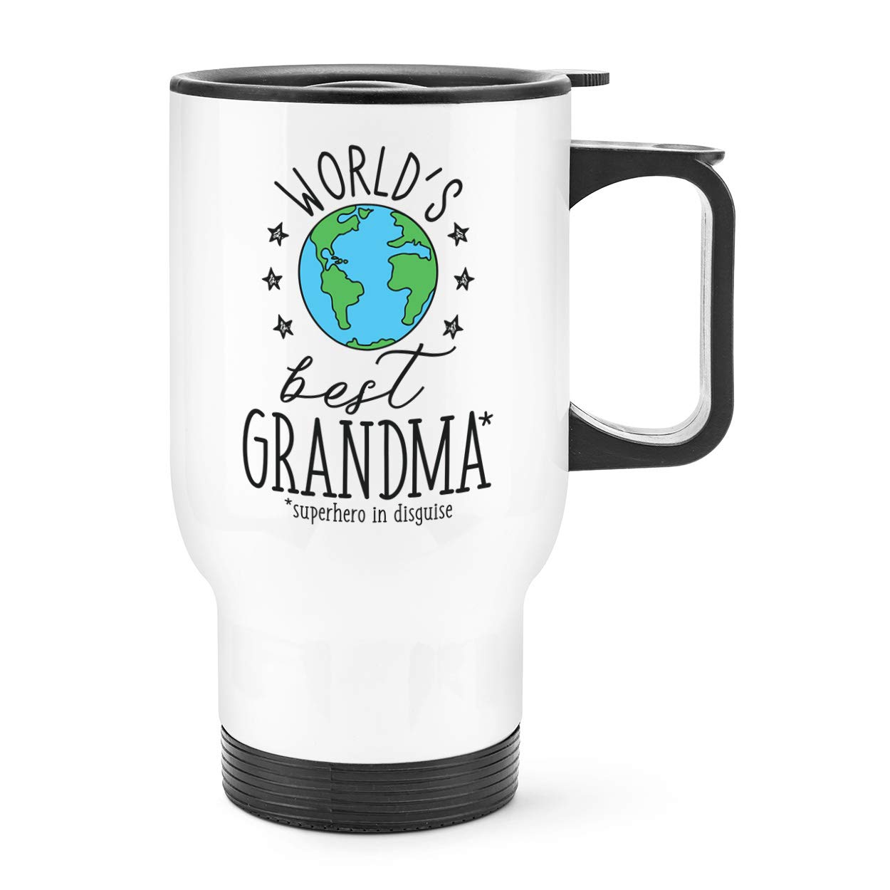 World's Best Grandma Travel Mug Cup with Handle