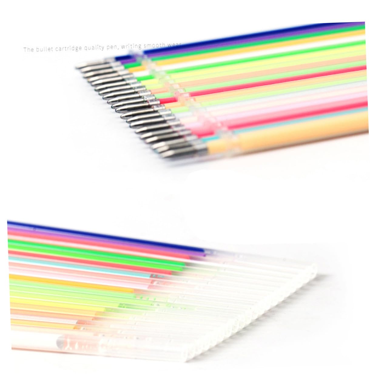 Angoily 3 Pièces Recharge pour Stylos Gel Couleurs Aléatoires Encre Gel Acid Pastel Pailleté pour Coloriage Adulte Dessin Scrapbooking et Bricolage Couleur Aléatoire