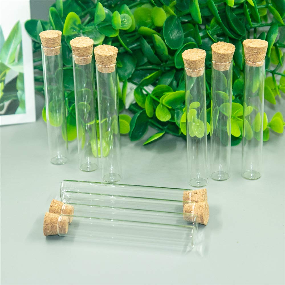 Amazon.co.jp: 5 ml透明試験管ガラス瓶にコルク栓があり、工業用