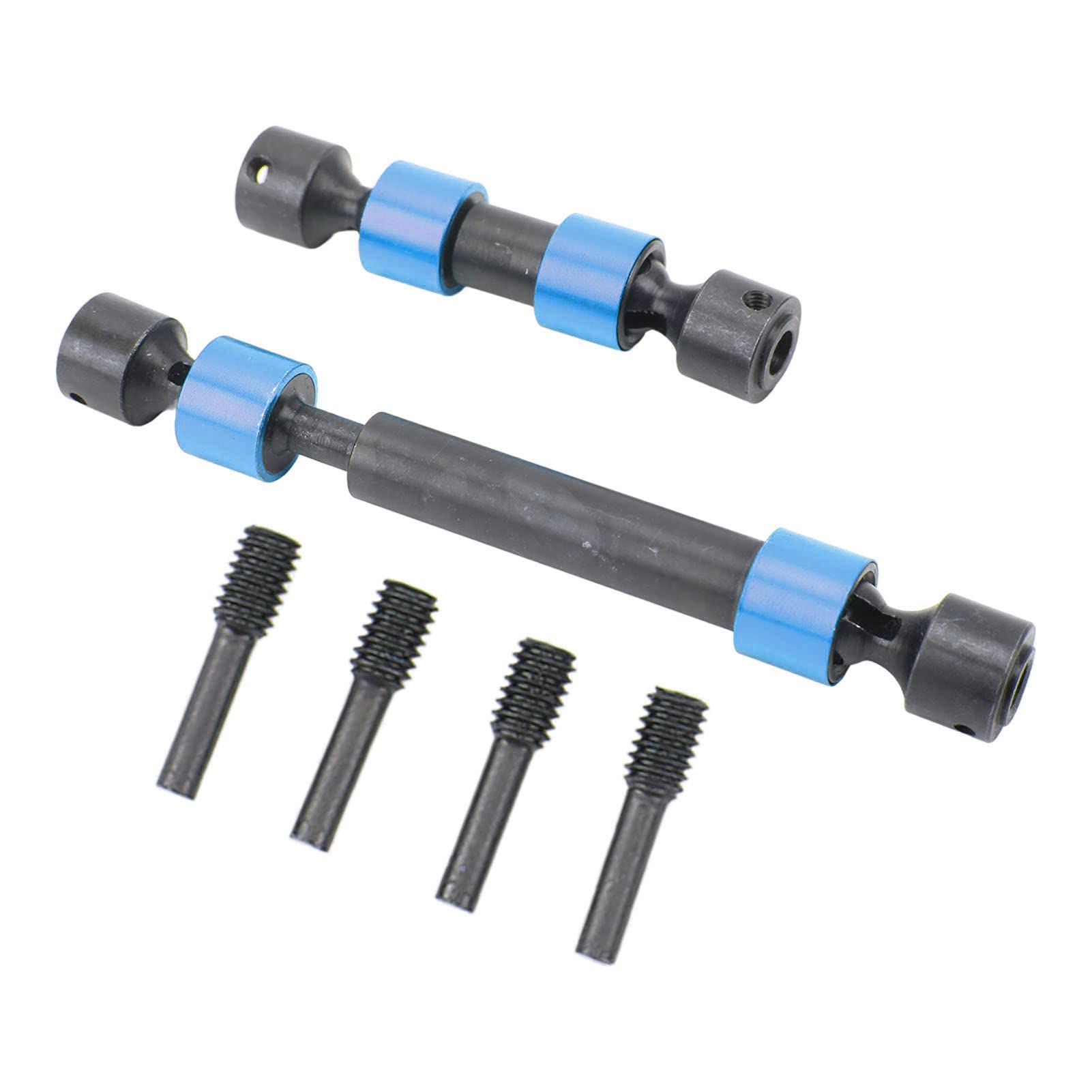 RC-Center-Antriebswelle, verzahnte Universal-Stahl-CVD-Antriebswelle für Traxxas 3.3 und Summit E 2.0 (Blau)