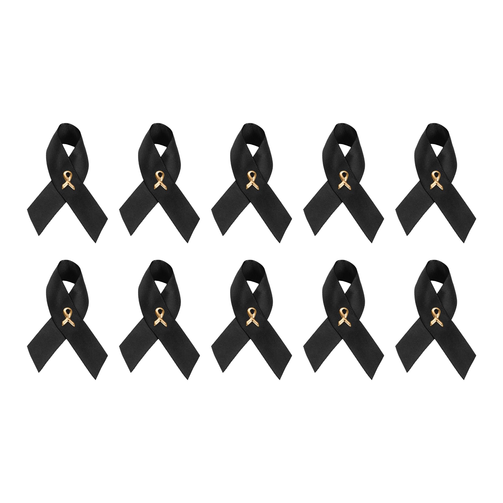 1/2/5/10/25/50/100pcs Satin Awareness Ribbon Pins (Pick your color), for Cancer &amp; Disease Awareness, Bulk Quantities for Fundraising, Events, Gift Giving