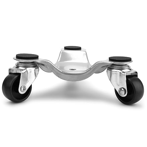 Miniatura 5 de Yopay Paquete de 4 ruedas de acero Tri-Dolly, 200 libras de capacidad de carga de 3 ruedas para mover gabinetes, muebles, electrodomésticos, 6