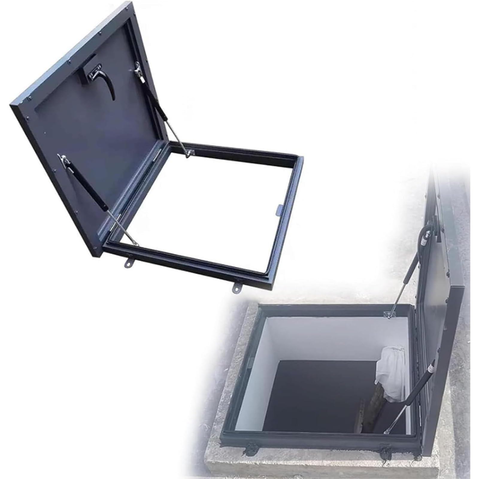 Puerta de acero segura de 50x50cm para ventilación de techo