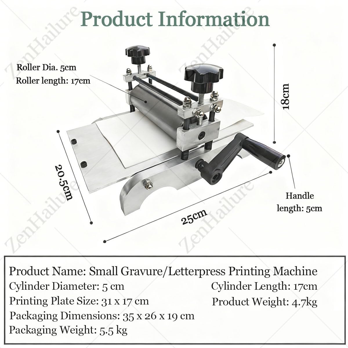 Pressa per incisione manuale per stampa, altezza del rullo regolabile, laminatore professionale per legno e rame, facile da riporre per display decorativi