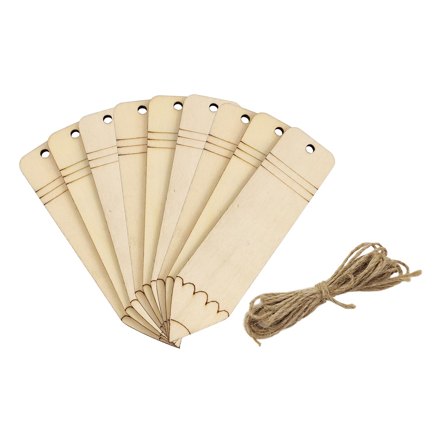 32 Sagome In Legno A Forma Di Matita, 12 Cm, Per Targhette Nome E Decorazioni Classe, Con Corda, Per Insegnanti E Progetti Scolastici Fai Da Te