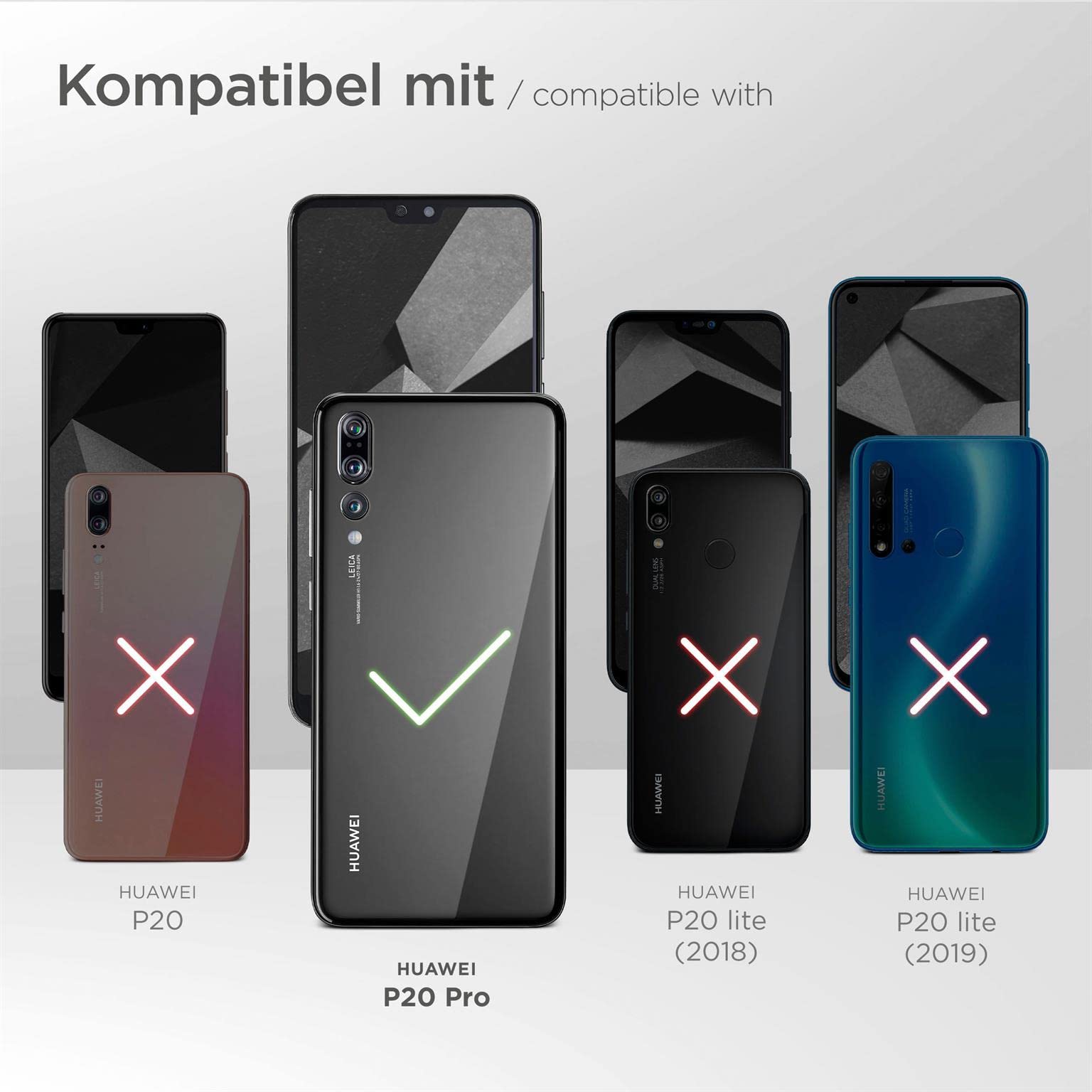 Custodia in pelle per Huawei P40 Pro+, custodia a specchio