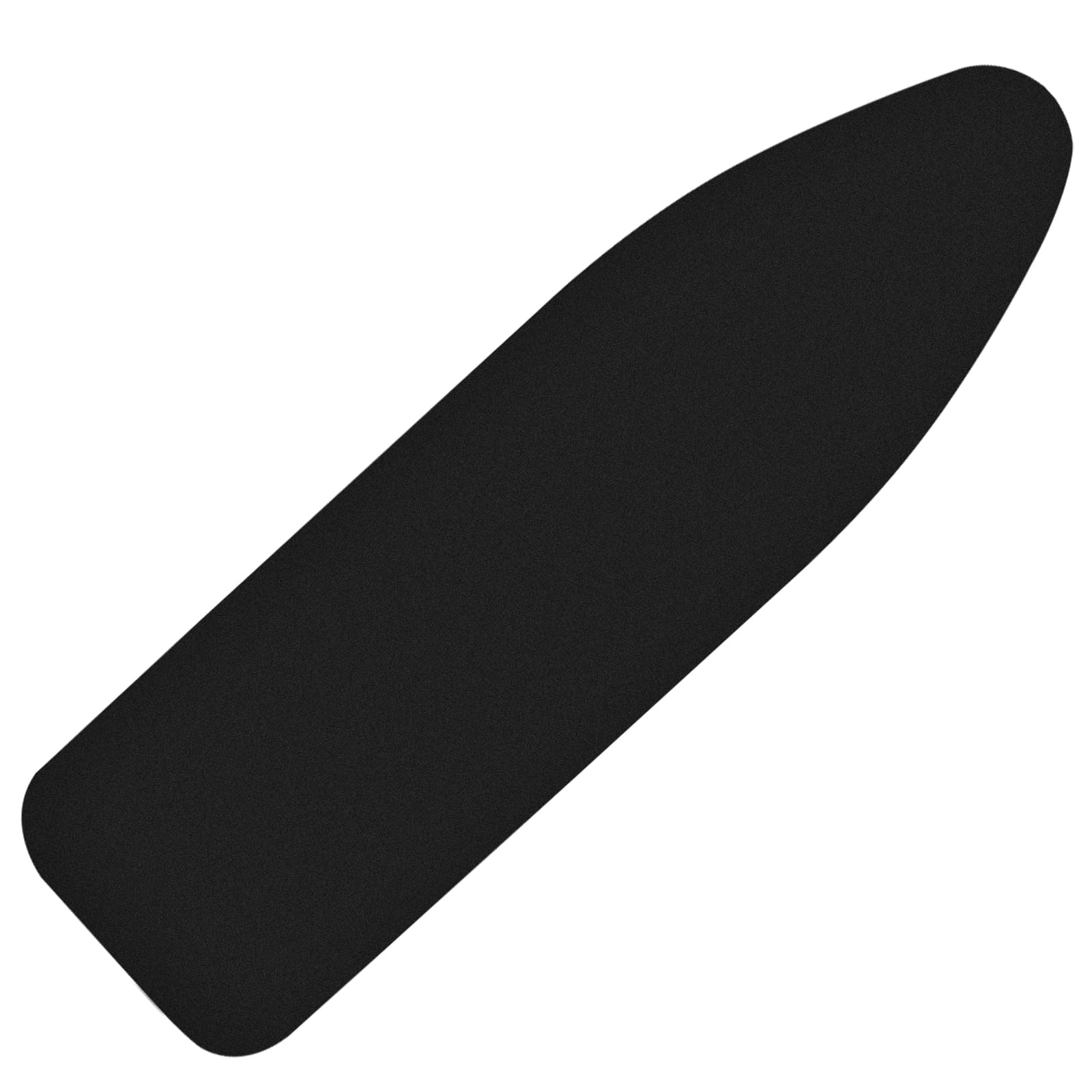 Funda y almohadilla para tabla de planchar estándar de 15 x 54 pulgadas con borde elástico y cierres de velcro, fundas de algodón resistentes a quemaduras y manchas (negro)