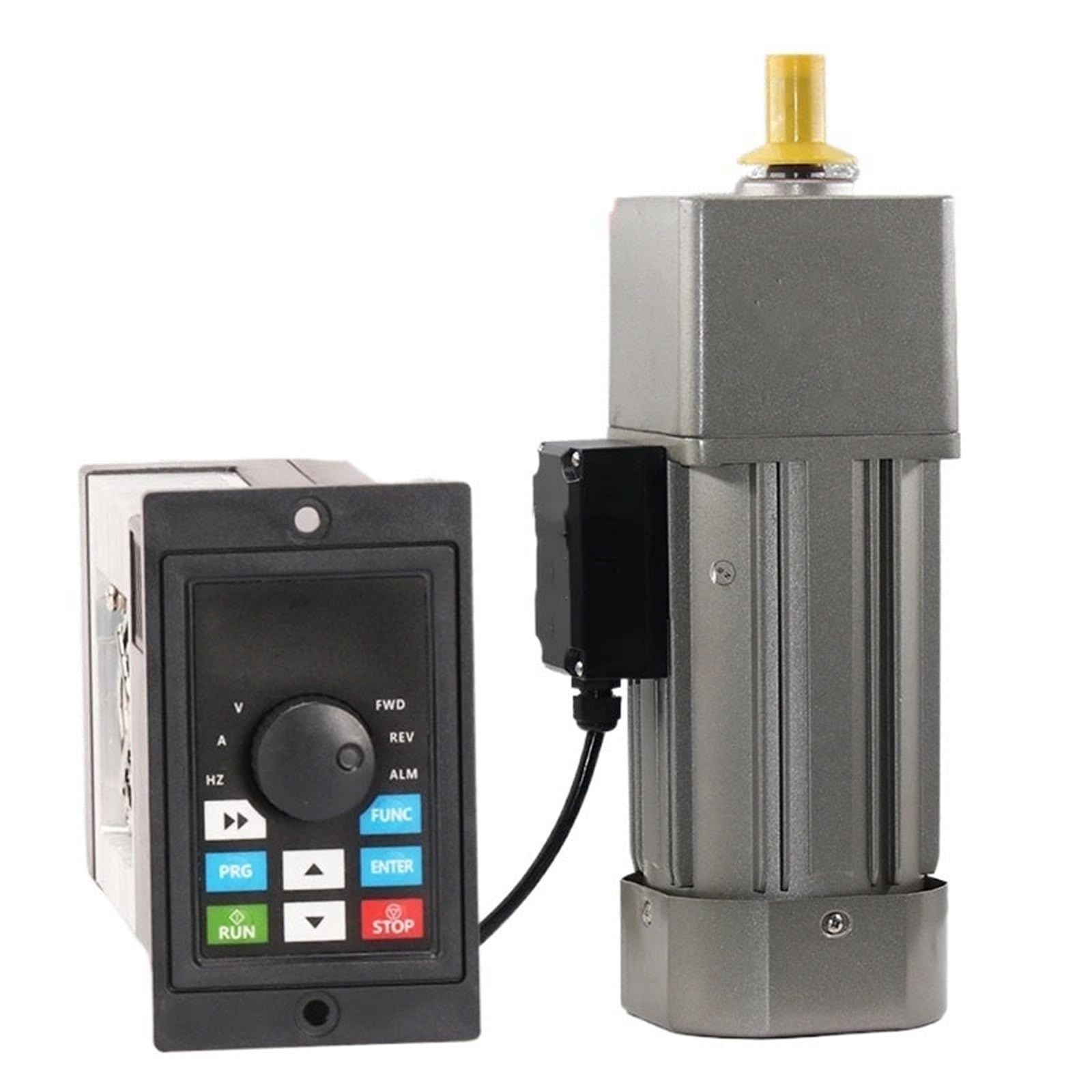 Speed Regulate 120x120mm Frame 400W 380V AC 3 Phase Reduction Motor with Frequency Converter Adjustable Speed Gear Reducer Motor CW CCW Reducer(140RPM)