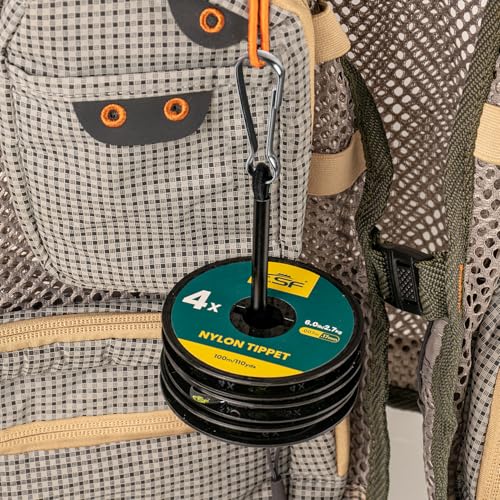 SF Clear Monofilament Nylon Tippet Line Fly Fishing with Spool Holder Tippets Leaders Trout # 100M 3X-5X 3 Packs