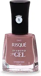 Risqué Esmalte Diamond Gel Espumante Rosé Cremoso 9 5 Ml
