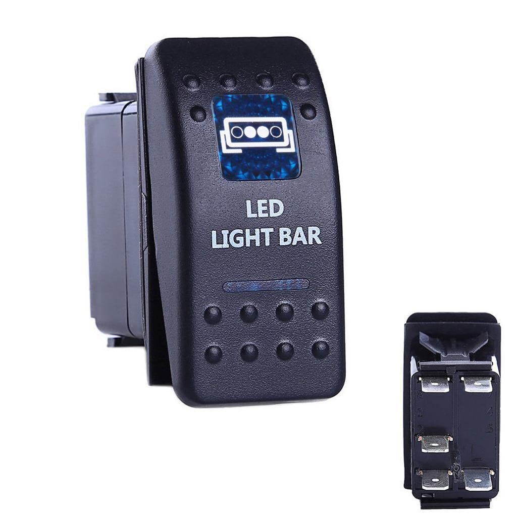 Calandis® 5Pins Waterproof 24V Blue Led Light Bar Rocker Toggle Switch On Off Car Boat | Parts & Accessories | Car & Truck Parts | Interior | Switches & Controls-picture-12