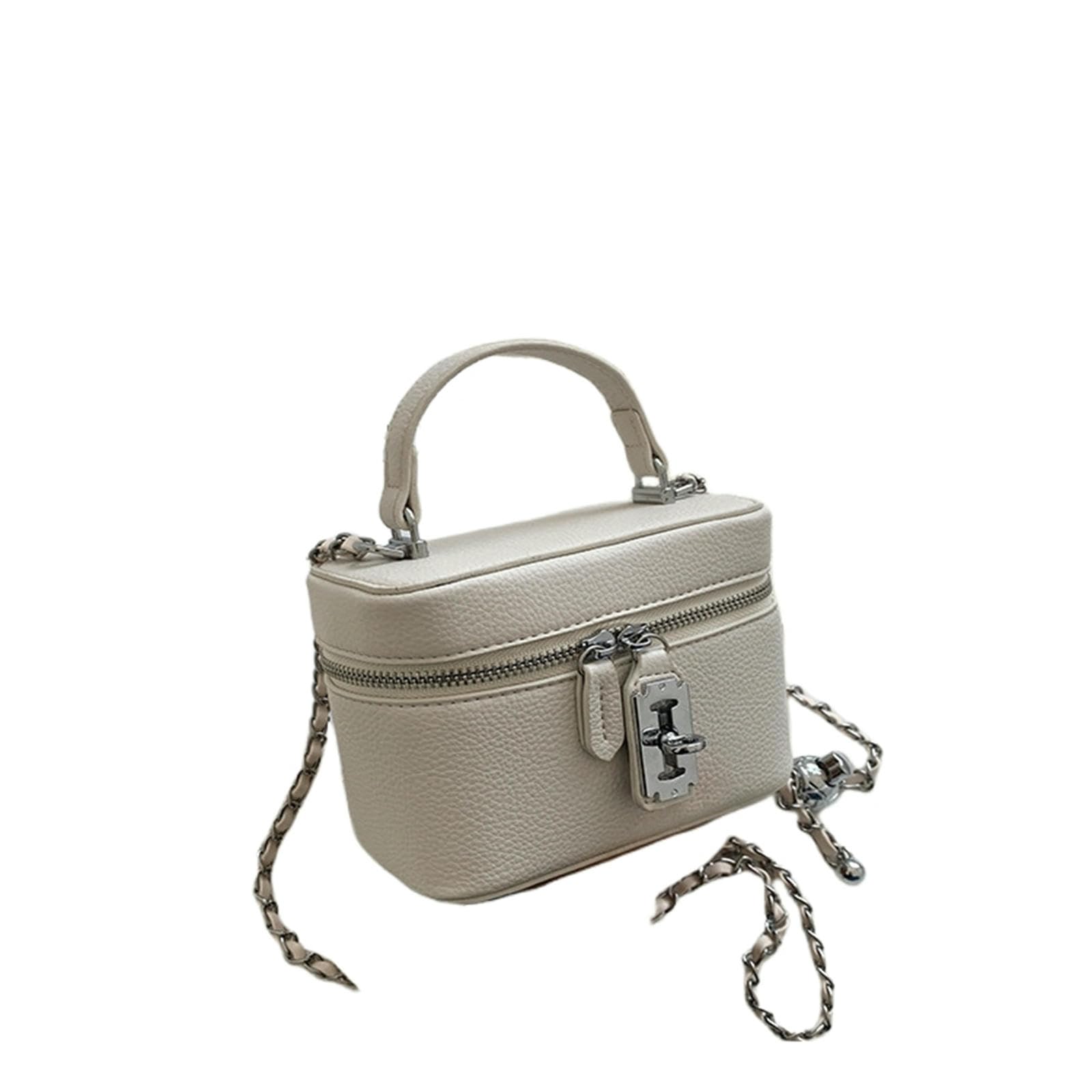 Umhängetasche Kettentasche, Stilvolle Umhängetasche, Vielseitige Handtasche Für Pendler-cremeweiß