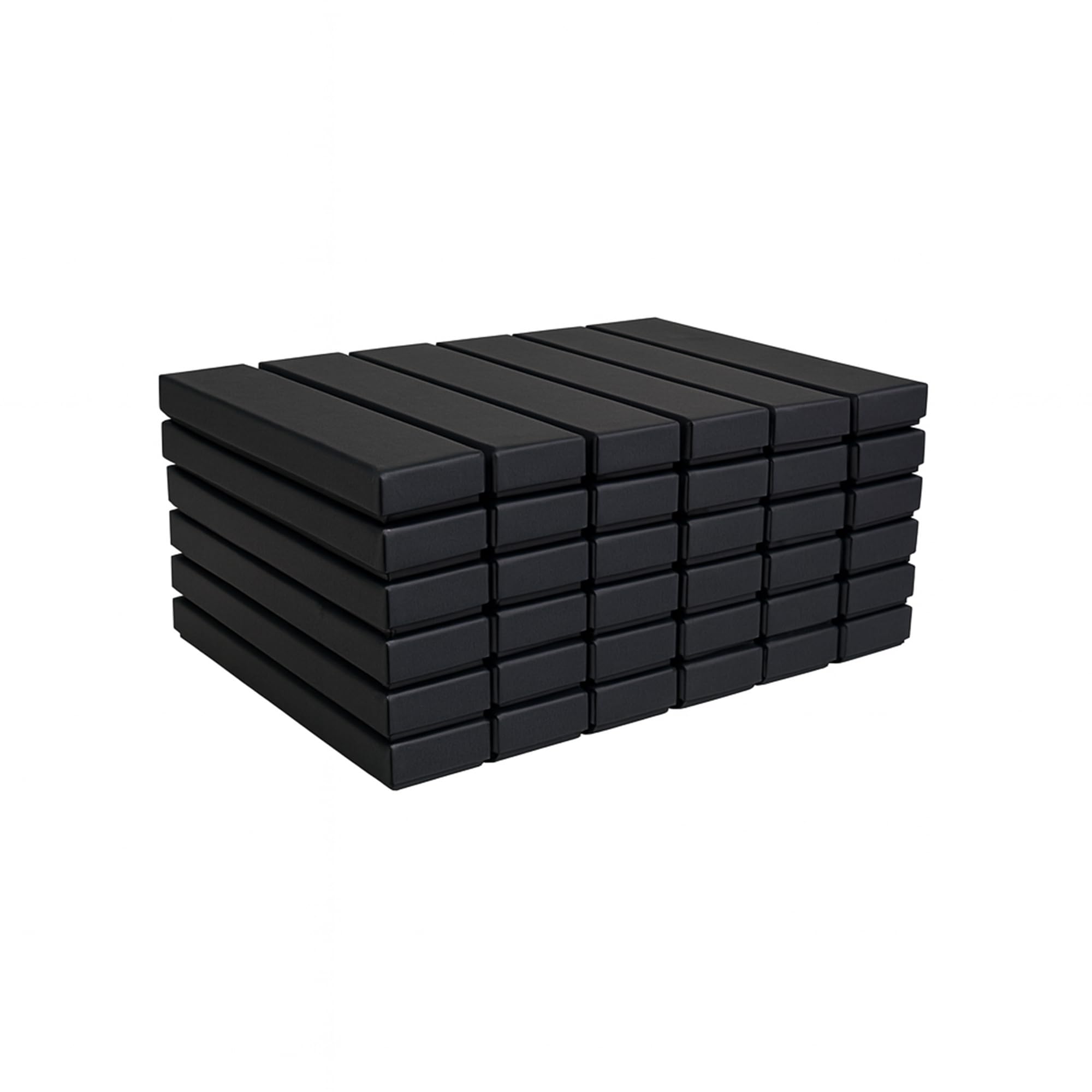 Emartbuy Set of 96 Black Cardboard Jewellery Pendant Boxes, Pen Boxes, Gift Box for Anniversaries, Weddings, Birthdays Size - 21 cm x 4 cm x 1.8 cm โ image 1
