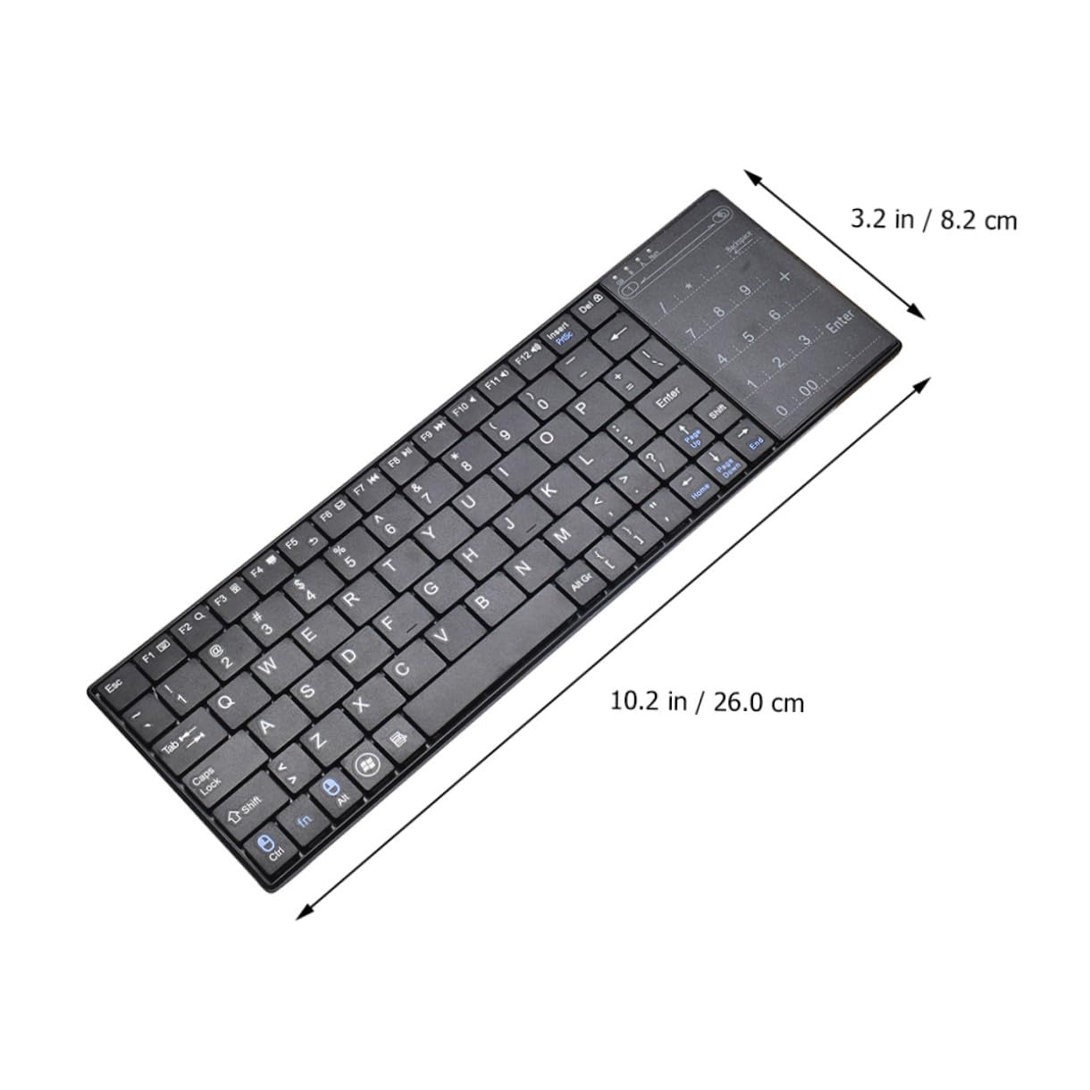 Holibanna Tastiera Wireless Portatile con Touchpad Fili Compatibile con Smartphone Elegante e Silenzioso e