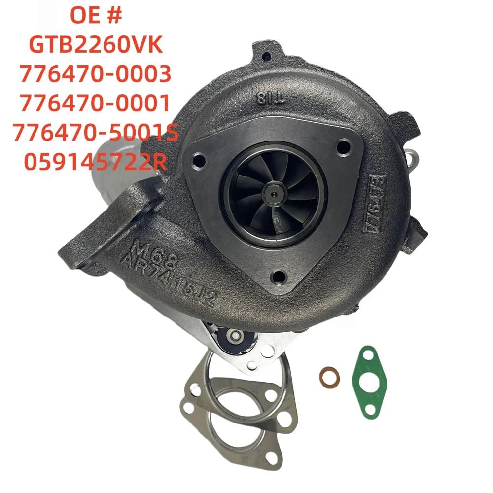Chłodnica intercooler Pasuje do A6 3.0 TDI GTB2260VK 776470-0003 776470-0001 776470-5001S 059145722R obudowa wydechowa turbinyTurbosprężarka