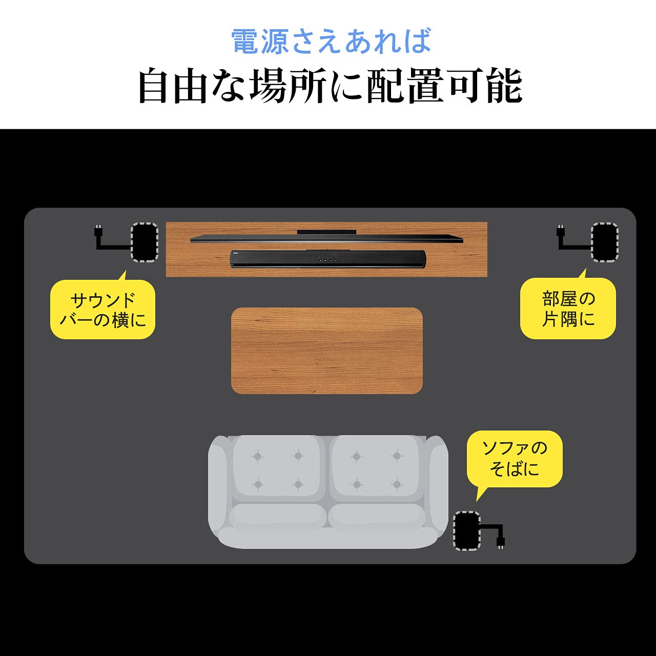 Amazon.co.jp: イーサプライ テレビスピーカー サウンドバー Bluetooth