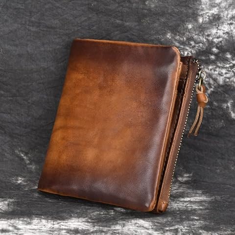 GESHE comfy Men's Leather Short Wallets Cover