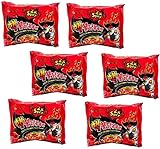 Samyang 2X Spicy Hot Chicken Flavor Ramen Fire Chicken (buldak) Double Spicy 140g*6pack Hakka Noodles Non-Vegetarian (6 x 140 g)