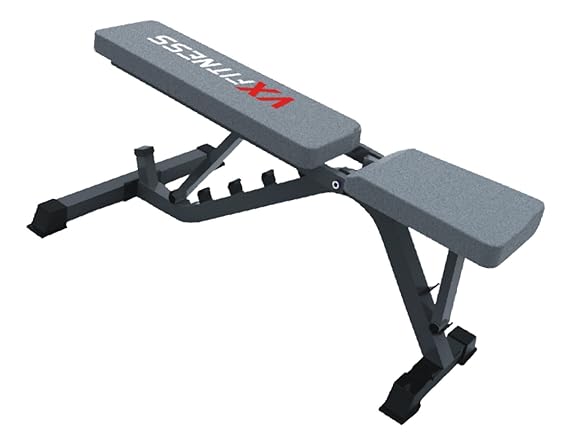 Viva Fitness MYSPOGA_1513121 Vx 203a Decline Adjustable Utility Bench (Multicolour) - Weight Capacity: 100 Kg Adjustable Benches
