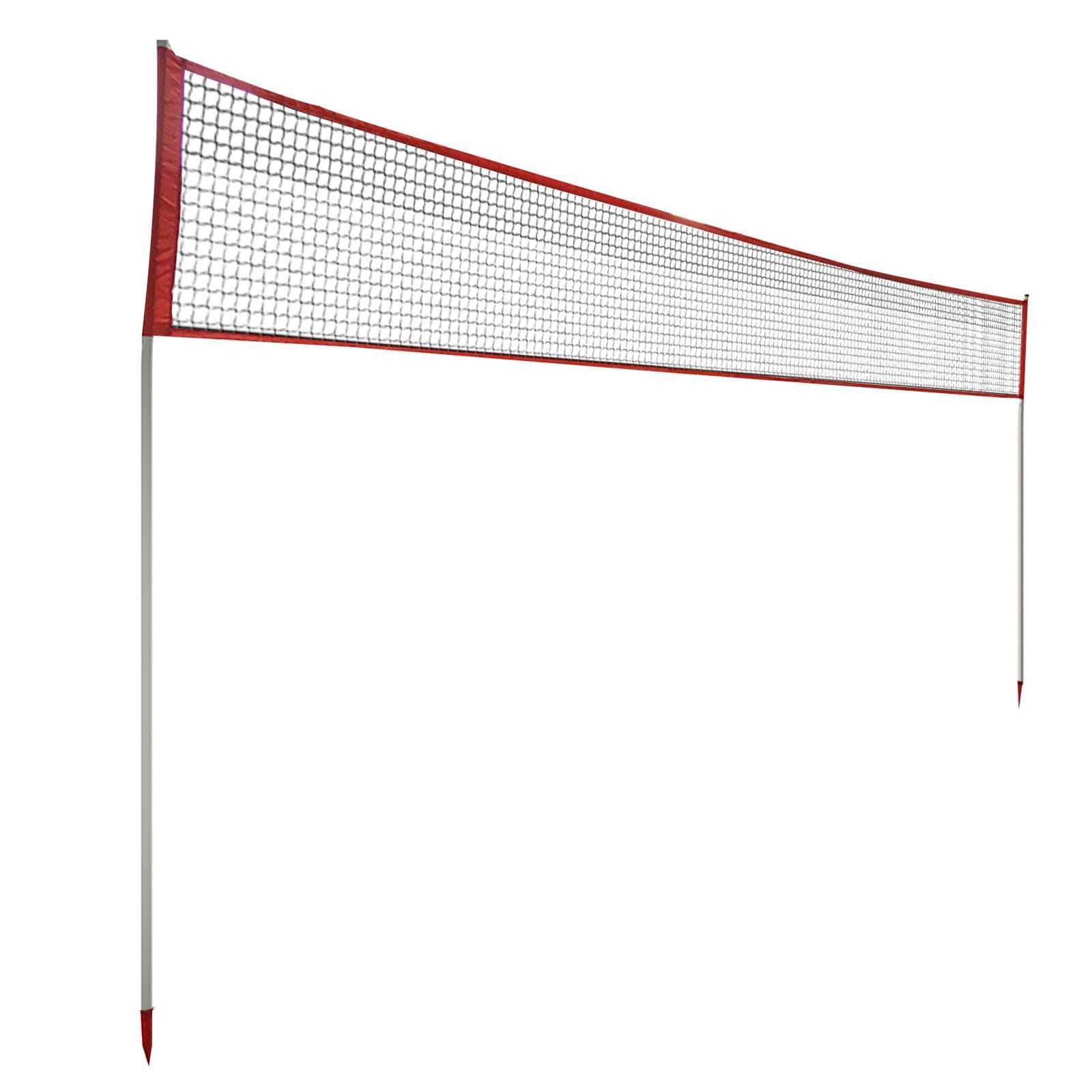 Red Voleibol Exterior Resistente con Estacas | altura variable, 20 pies de juego, para entrenamiento y partidos