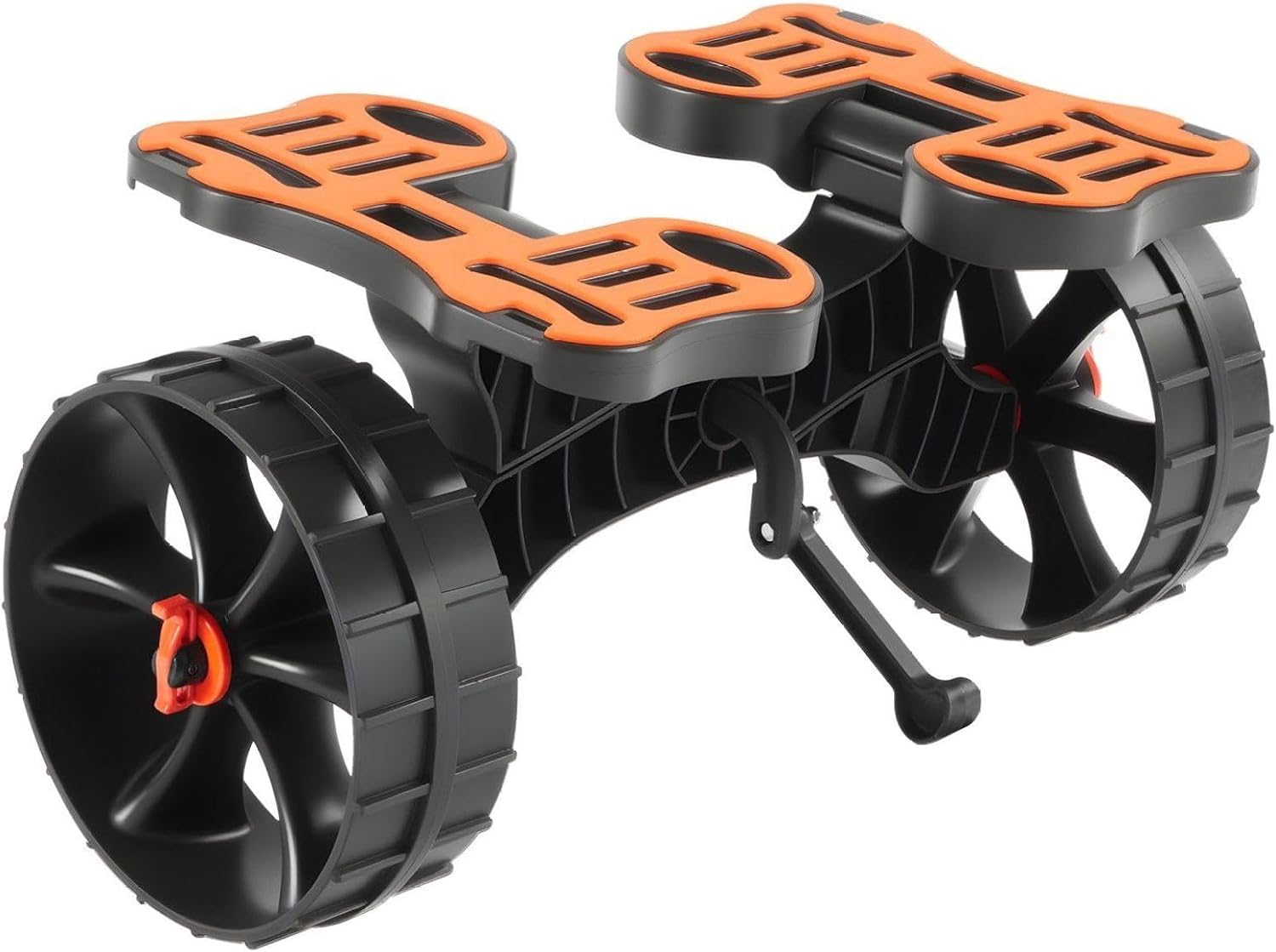 Kayak Cart 300 Lbs Capacity - Foldable Kayak Trolley with 10" Tires & Ratchet Strap - Canoe & Paddleboard Carrier for Beach, Sand, Grass
