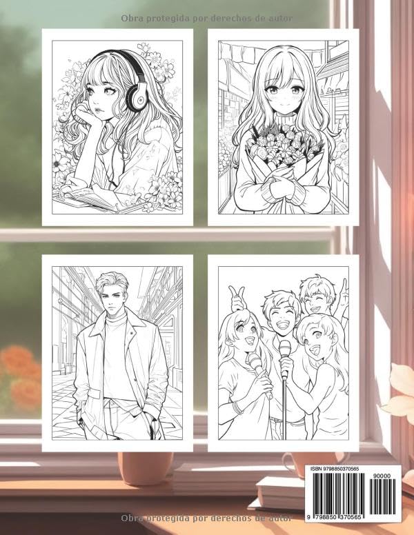 Miniatura 2 de Libro para Colorear Anime Urban Edition Serie de Libros para Colorear de Arte Manga & Kawaii. Bonito para Chicos y Chicas. Diseño Adecuado para ...