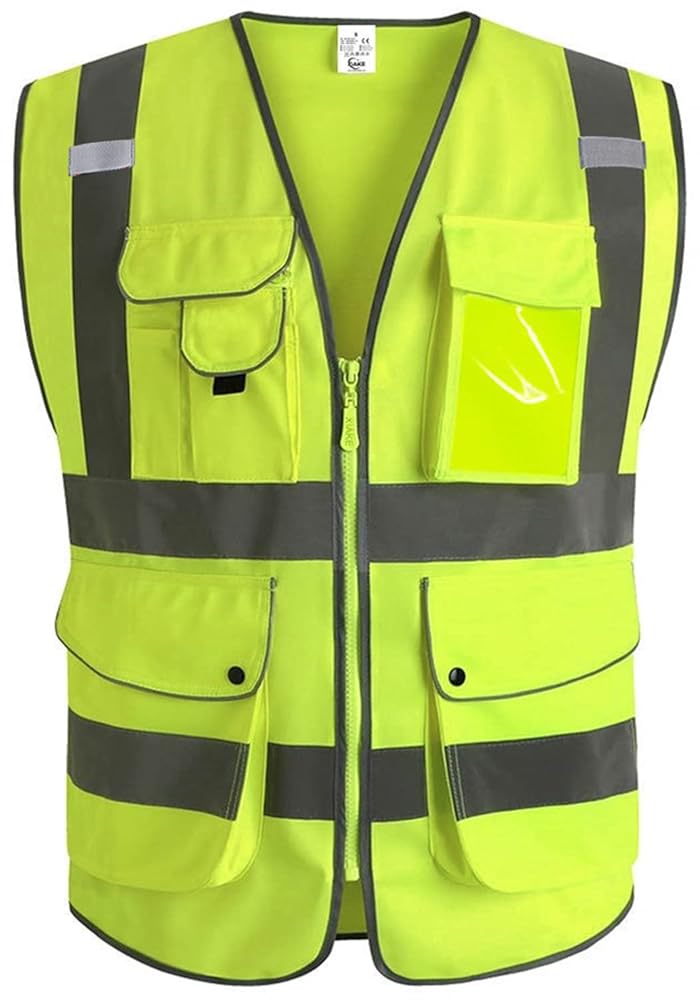 Amazon.com: XIAKE 9 Pockets Class 2 High Visibility