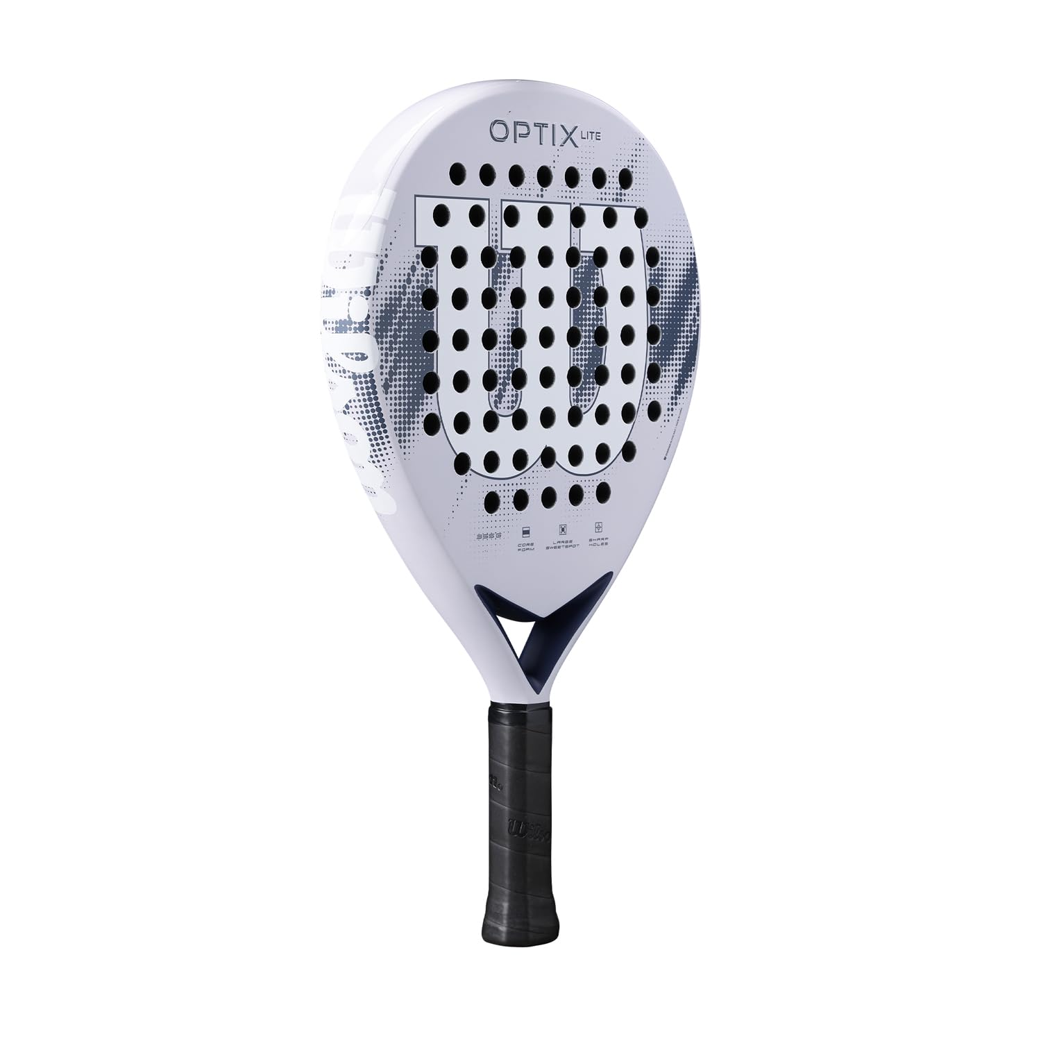 Wilson Optix V2 Lite Padel-Schläger, Anfängerfreundlicher Schläger, Mit Leichter Glasfaseroberfläche, Perfekt für Training oder Freundschaftsspiele