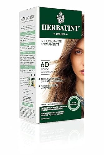 Herbatint Tinte para el cabello rubio dorado oscuro 6D