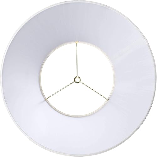 Miniatura 3 de Pantalla de lámpara plisada de hongo grande de 9 pulgadas superior x 16 pulgadas inferior x 14.5 pulgadas de alto x 14.75 pulgadas de inclinación