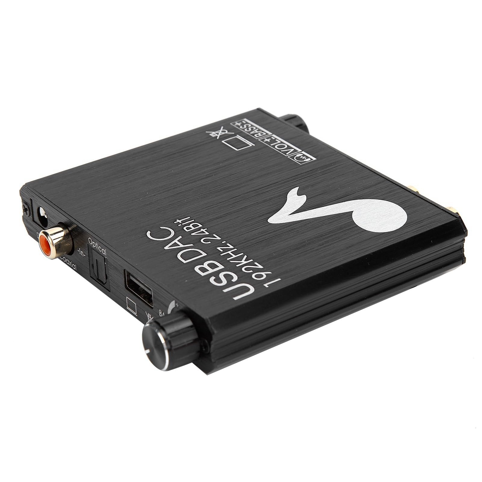 Generic Convertisseur Optique Coaxial 3.5mm, Convertisseur DAC avec élimination du Bruit et Taux D'échantillonnage de 24 Bits pour le Divertissement à Domicile