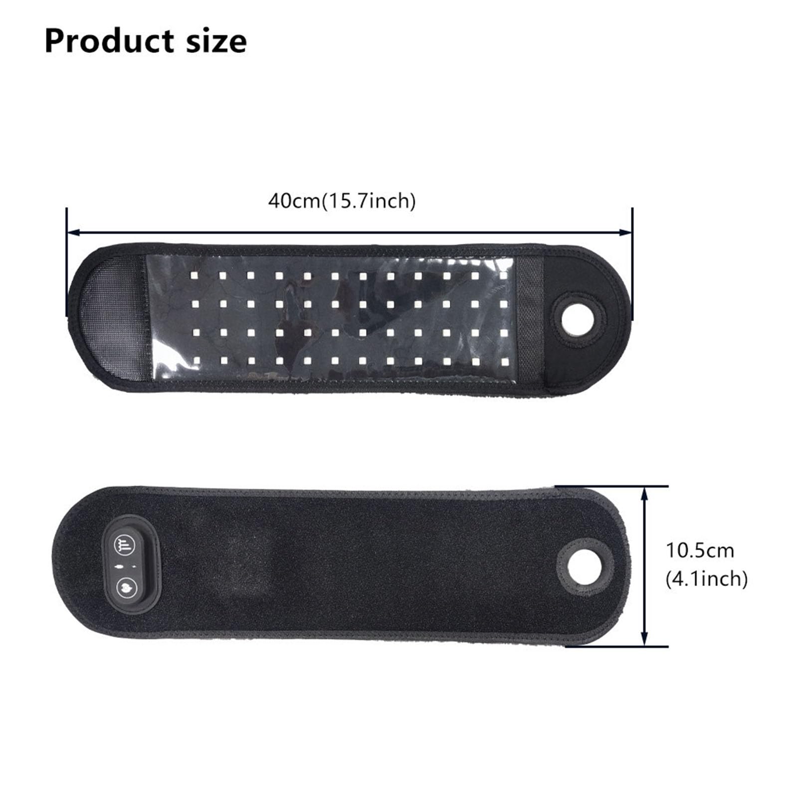 Cinturón de terapia de luz roja, dispositivo infrarrojo de 660 nm y 850 nm para alivio del dolor y recuperación, ideal para apoyo de muñeca, rodilla y músculo, promueve la curación y la comodidad