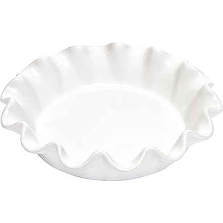 Emile Henry 10.4" Ruffled Pie Dish | Flour