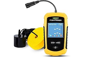 LUCKY Kayak Portable Fish Depth Finder Water Handheld Fish Finder Sonar Castable...