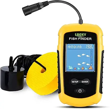 LUCKY Kayak Portable Fish Depth Finder Water Handheld...